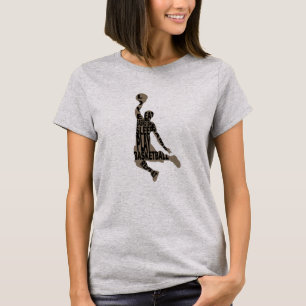Basketball-Player-Slam mit Volltext T-Shirt