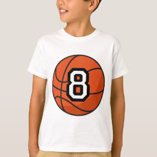 Basketball Player Uniform Nummer 8 Geschenk T-Shirt