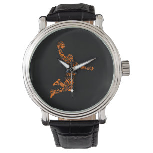 Basketball Player Vintage Armbanduhr