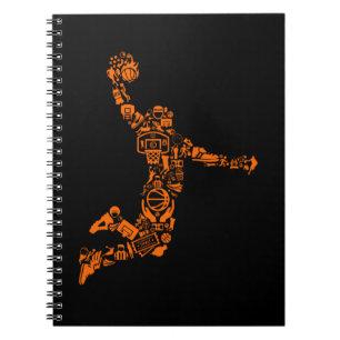 Basketball Player Vintage Notizblock