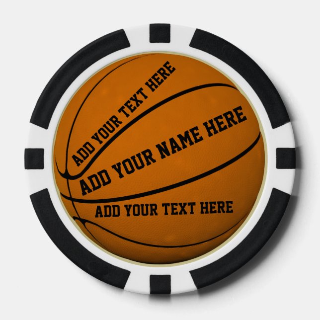 Basketball Pokerchips (Vorderseite)