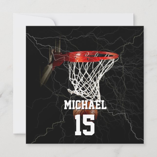 Basketball Pop hinzufügen Feiertagskarte (Vorderseite)