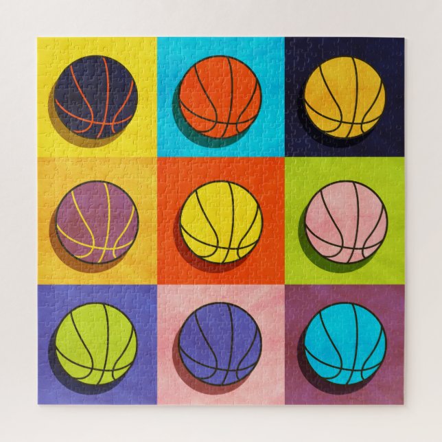 Basketball Pop Kunst (Vertikal)