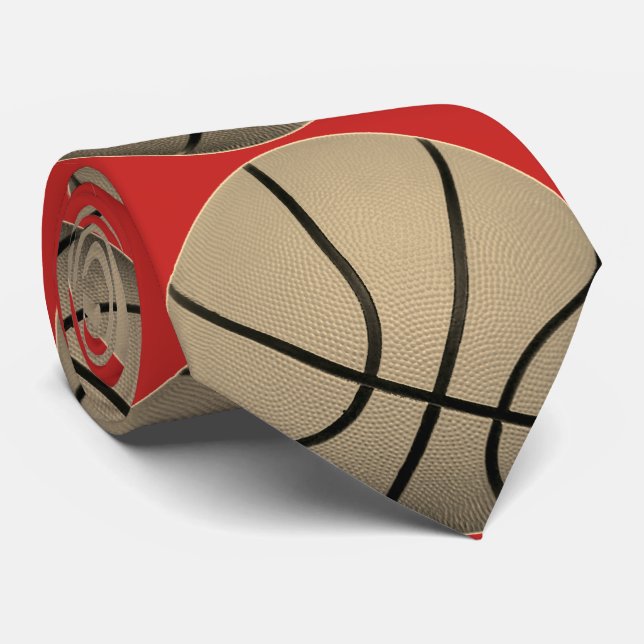 Basketball Pop Kunst, Dichtung und Musik Krawatte (Gerollt)
