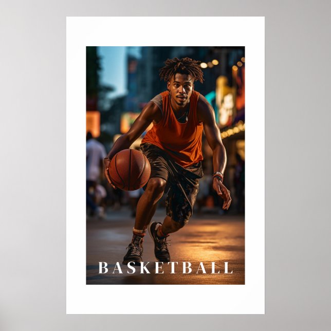 Basketball-Poster Poster (Vorne)