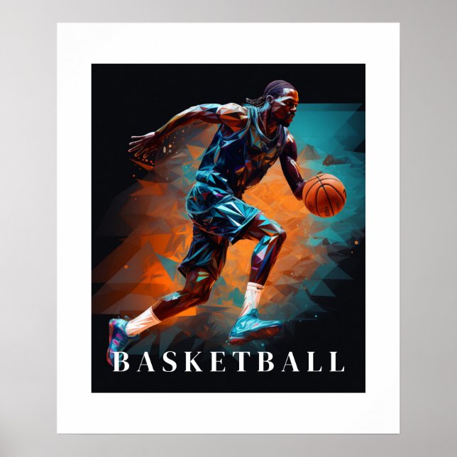 Basketball-Poster Poster (Vorne)