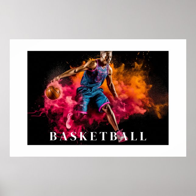 Basketball-Poster Poster (Vorne)