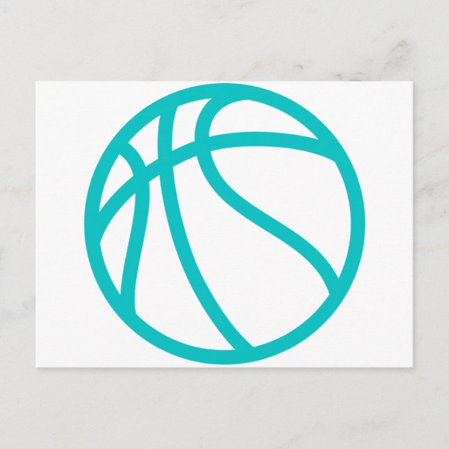 BASKETBALL POSTKARTE (Vorderseite)