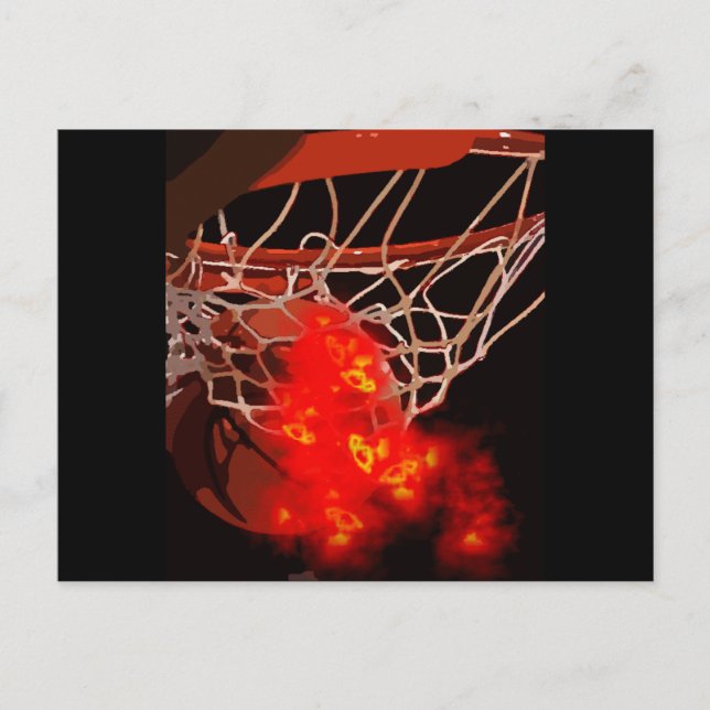 Basketball Postkarte (Vorderseite)