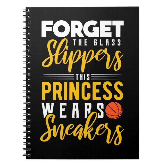 Basketball Princess trägt Sneakers Notizblock (Vorderseite)
