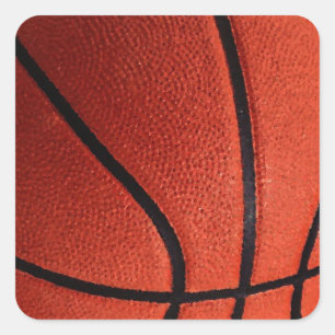 Basketball Quadratischer Aufkleber