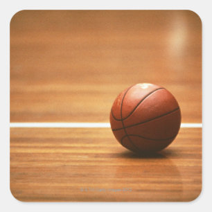 Basketball Quadratischer Aufkleber