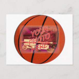 Basketball-Rahmenvorlage Postkarte