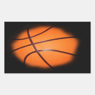 Basketball Rechteckiger Aufkleber