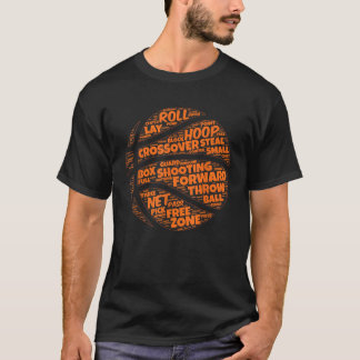 Basketball-Redewendungen zitieren Orange Typografy T-Shirt