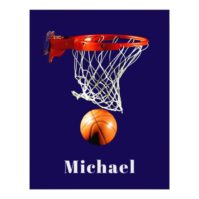 Basketball Replace with Your Name Fotodruck (Vorne)