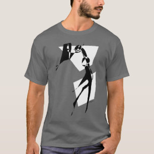Basketball-Retro Weiß T-Shirt