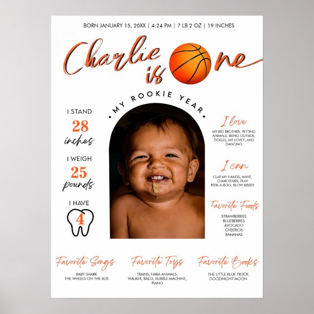 Basketball-Rookie des Jahres Erster Meilenstein Poster (Vorne)