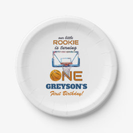 Basketball Rookie Of The Year First Birthday Pappteller