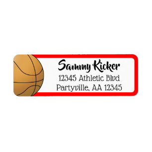 Basketball rot und schwarz