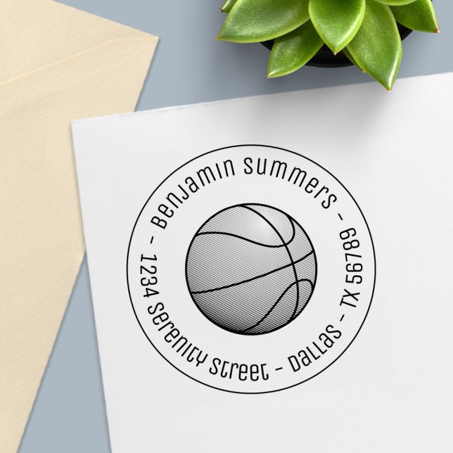 Basketball-Rundadresse Permastempel (Von Creator hochgeladen)