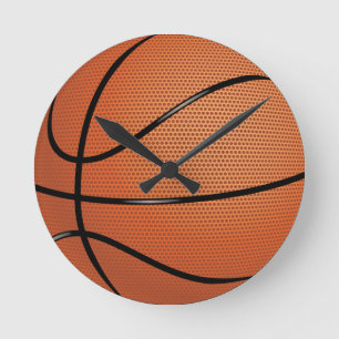 Basketball Runde Wanduhr