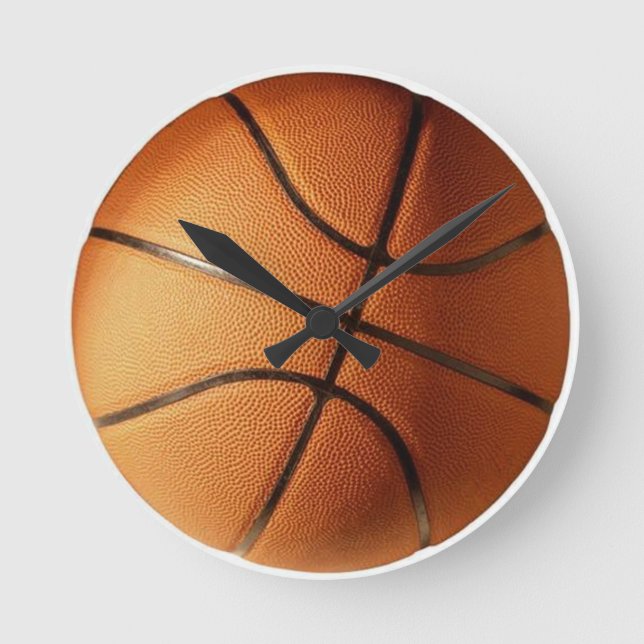 Basketball Runde Wanduhr (Vorderseite)