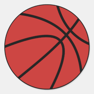 Basketball Runder Aufkleber