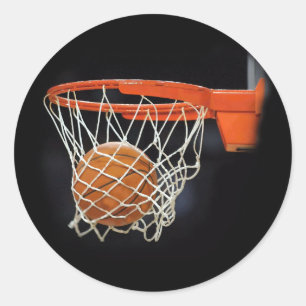 Basketball Runder Aufkleber