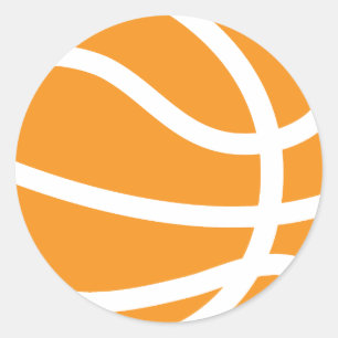 Basketball Runder Aufkleber