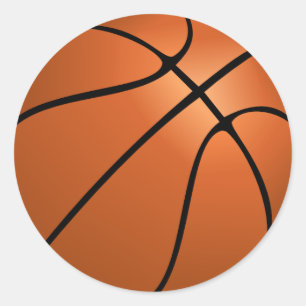 Basketball Runder Aufkleber