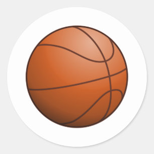 Basketball Runder Aufkleber