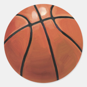 Basketball Runder Aufkleber