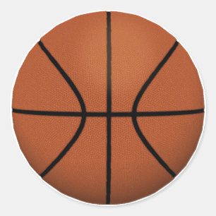 Basketball: Runder Aufkleber