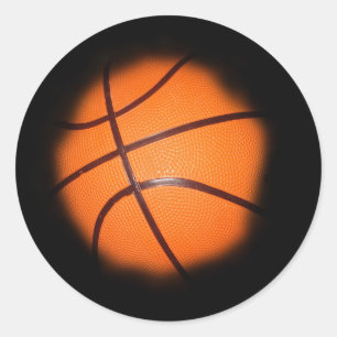 Basketball Runder Aufkleber