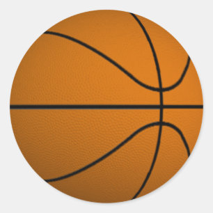 Basketball Runder Aufkleber