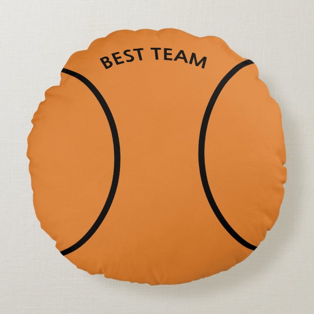 Basketball Rundkissen Rundes Kissen (Vorderseite)