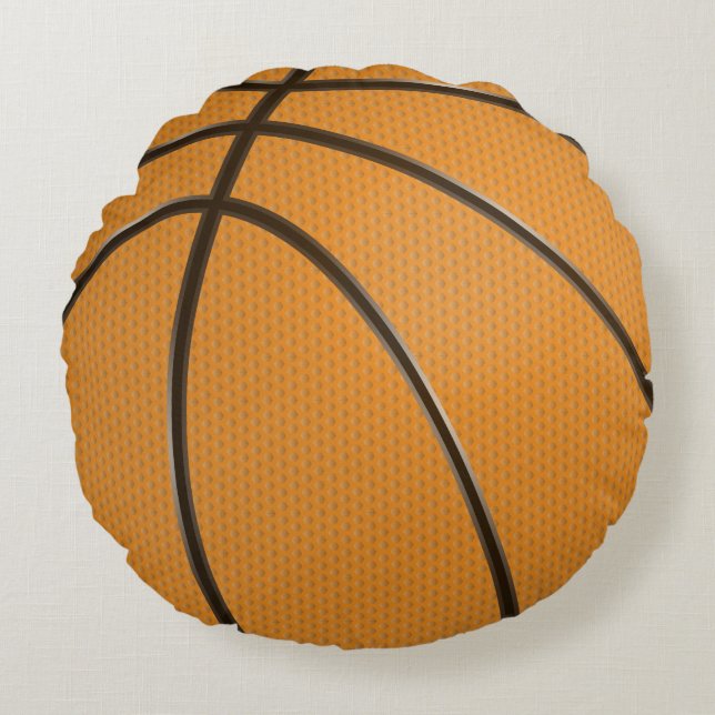 Basketball Rundkissen Rundes Kissen (Vorderseite)