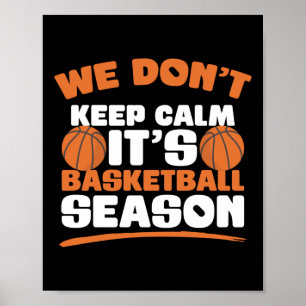 Basketball Saison Spaß für einen schönen Basketbal Poster