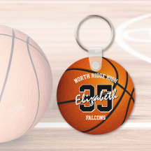 Basketball-Schlüsselanhänger des Mädchens mit Team