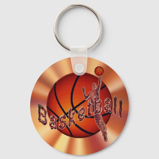 Basketball-Schlüsselanhänger mit modernem Coolem D Schlüsselanhänger (Vorderseite)
