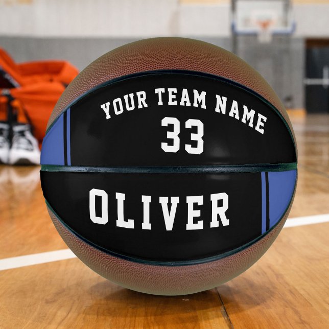 Basketball Schwarz und Blau mit Teamname (Von Creator hochgeladen)