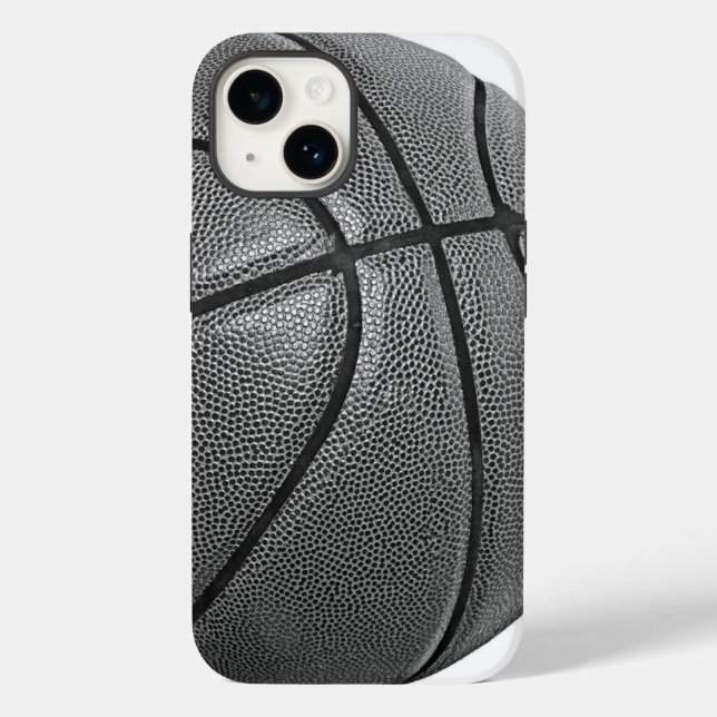 Basketball Schwarz/Weiß Case-Mate iPhone 14 Hülle (Rückseite)
