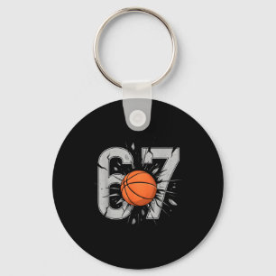 Basketball Sechs Sieben Fans 6 7 Spielerei 67 Bbal Schlüsselanhänger
