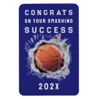 Basketball Senior 2025 Glückwunschs Magnet
