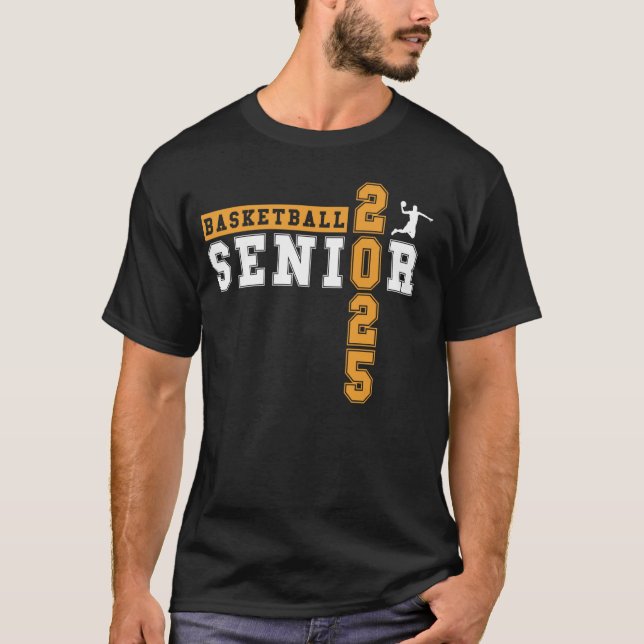 Basketball Senior Night Basketball Senior 2025 Gra T-Shirt (Vorderseite)