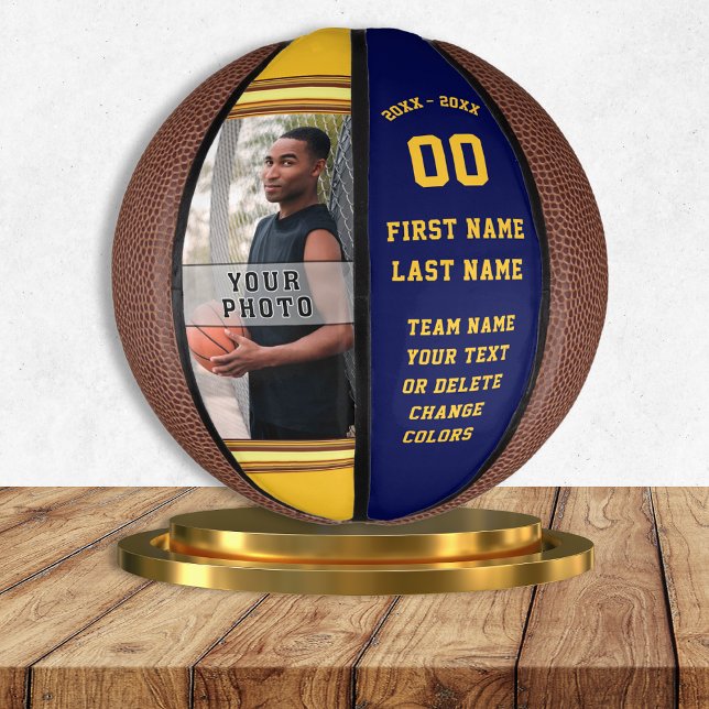 Basketball Senior Night Geschenke, Mini Basketball (Personalized Mini Basketball. Photo mini basketball. Custom basketball no minimum. 1 or whole Team.)