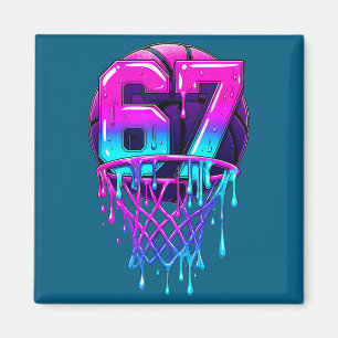 Basketball Seven Six Drip 67 Geschenk Magnet
