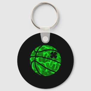 Basketball Shamrock Glücksklee Irischer St. Patric Schlüsselanhänger