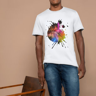 Basketball Shirt Graffiti Silhouette